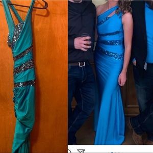 Prom Dress size small back is open. Mermaid style